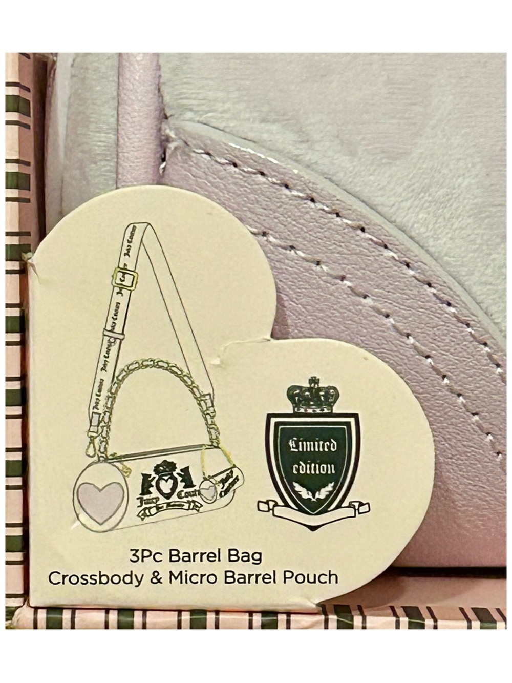 Juicy Couture Heritage 3-Piece Barrel Bag Boxed Gift Set.  NEW! - Picture 13 of 16